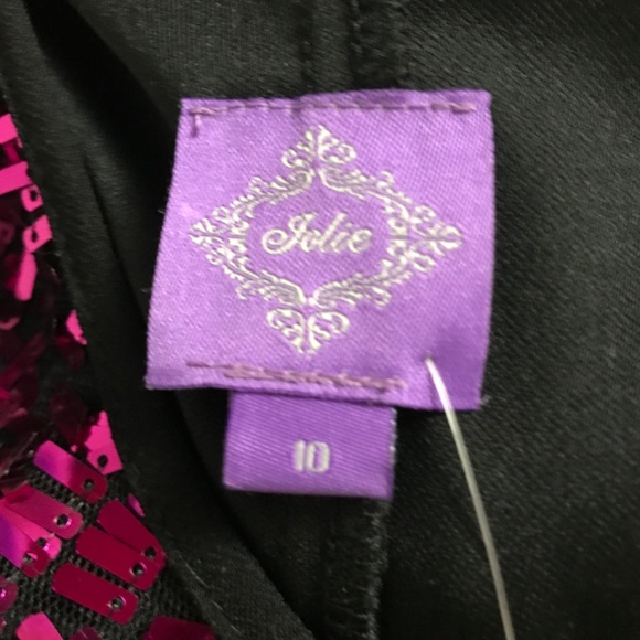 NWT Vintage Jolie SEARS Sequin Mini Shift Dress Size 10 Magenta Formal Party - Picture 7 of 7